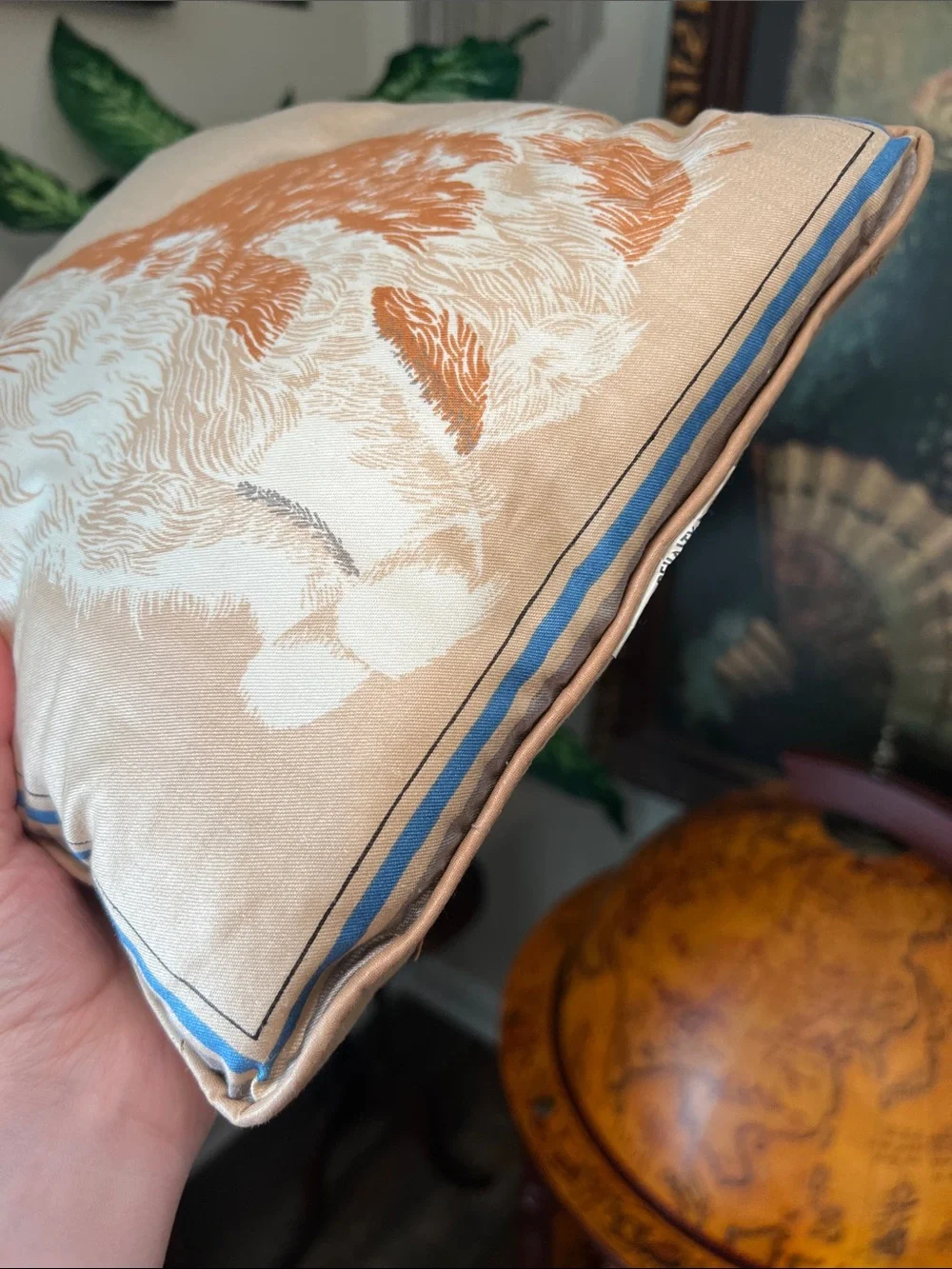 Vintage Persian Cat Accent Pillow Throw Pillow